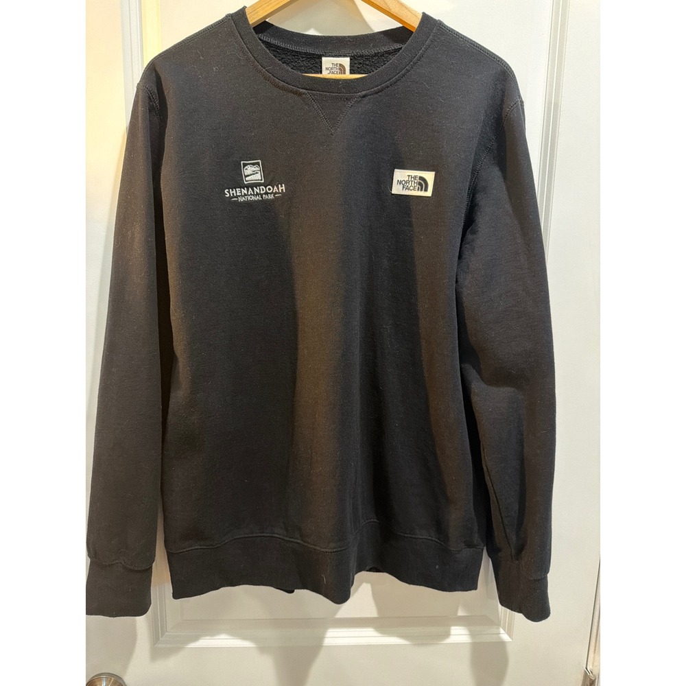 The North Face Shenandoah National Park Crewneck Sweatshirt Mens Large Black